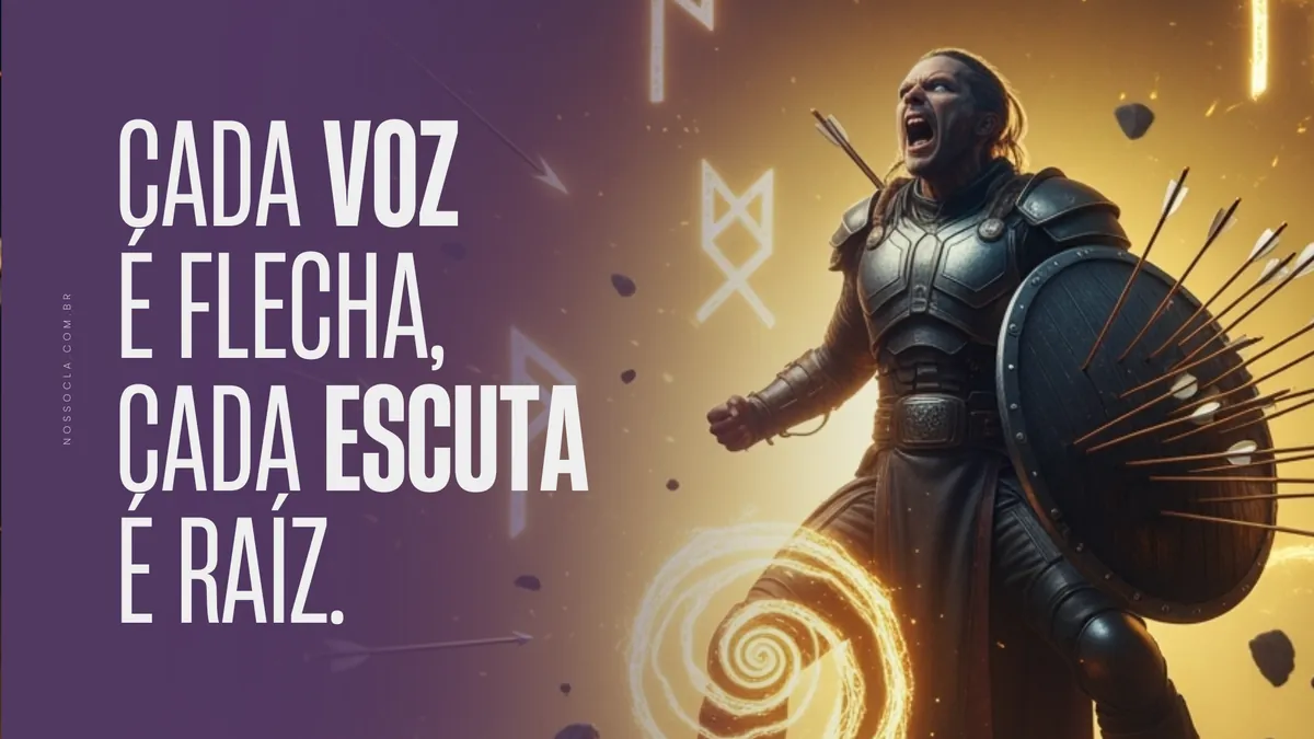 Cada voz é flecha, cada escuta é raiz